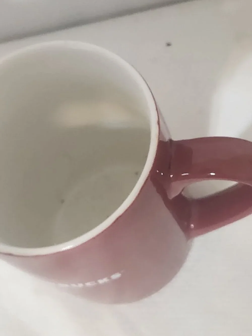 Starbucks Ceramic 2020 Coffee Mug Tea Cup 10 oz Maroon Burgundy Red